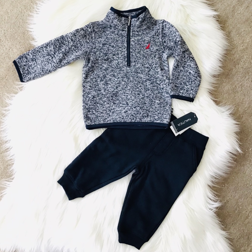 NAUTICA Little Boy Sweater/Jogger Set